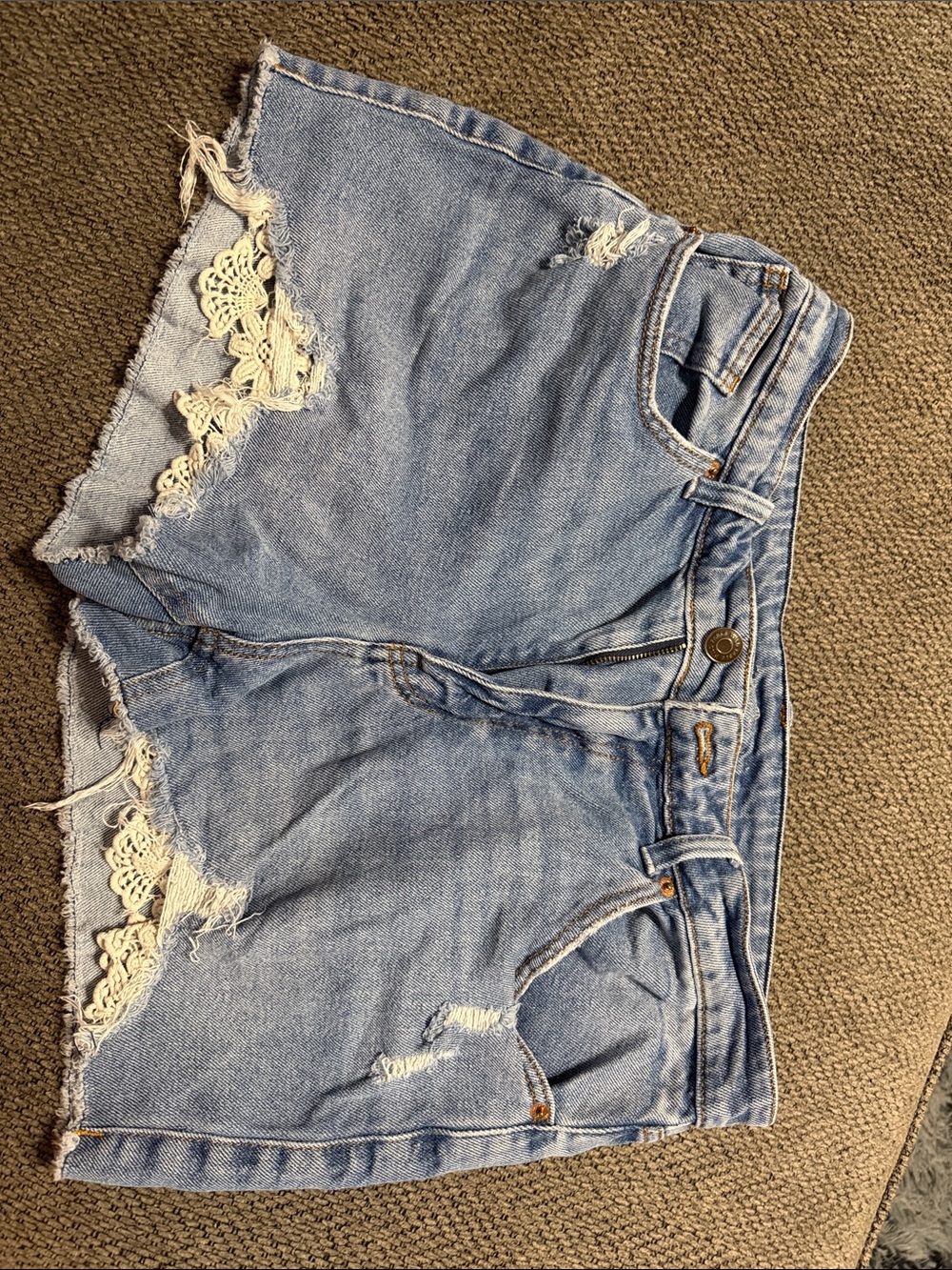 Denim shorts